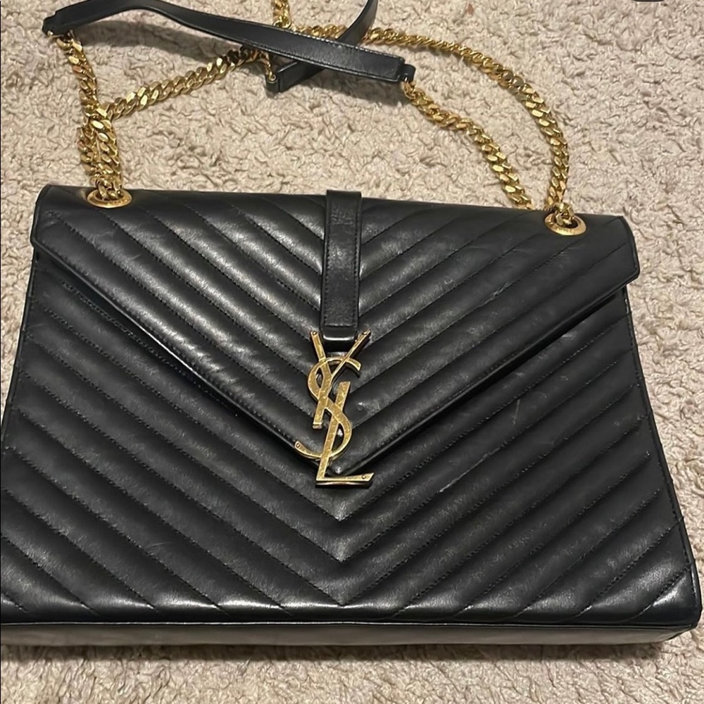 100% authentic YSL envelope bag